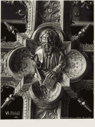 Image for VI Triennale - Mostra dell'antica oreficeria italiana - Vetrina XII. Oreficerie sacre e croce di Bergamo - Croce astile