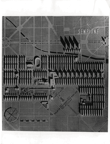 Image for XVI Triennale - Secondo ciclo - Il progetto di architettura - Architettura moderna: poetica e impegno civile - Modello in scala "Milano verde" proposta di piano regolatore per la zona Sempione-Fiera