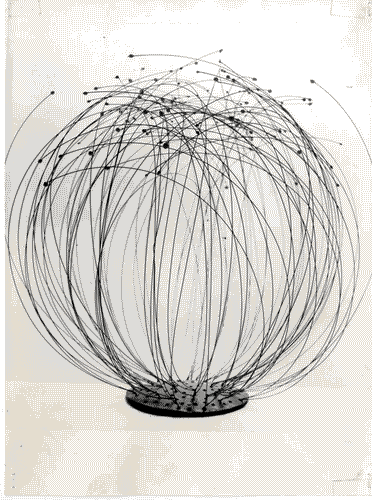 Image for XI Triennale - Mostra delle Produzioni d'arte - Sezione dei metalli - Composizione in filo d'acciaio "Cespuglio" - Antonio Benetton