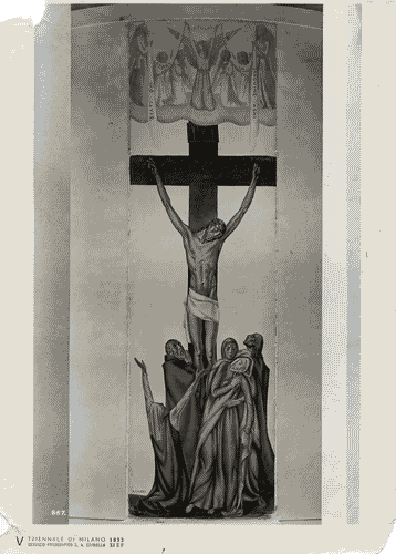 Image for V Triennale - Mostre nel parco - Padiglione della mostra d'arte sacra - Pittura murale "Gesù Crocifisso" di Aldo Carpi