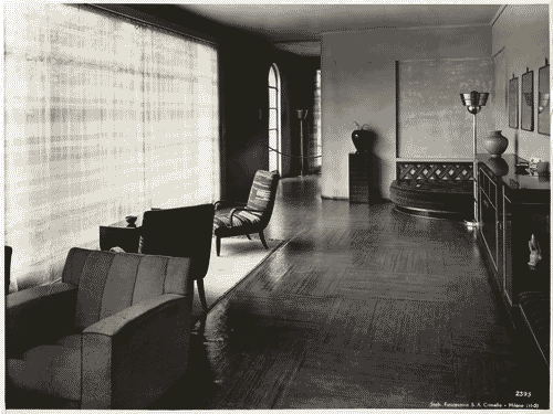 Image for V Triennale - Mostra dell'abitazione - Villa di campagna di Mino Fiocchi, Emilio Lancia, Michele Marelli e Giuseppe Serafini - Sala di soggiorno