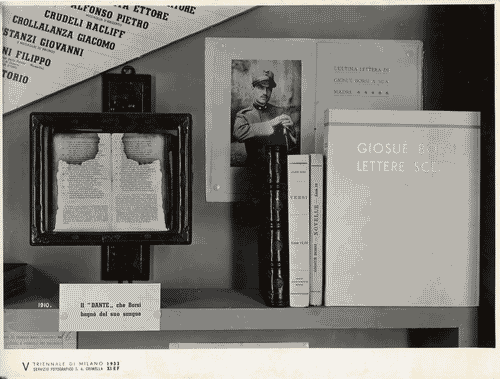 Image for V Triennale - Mostre nel parco - Padiglione della stampa - Stampa italiana contemporanea - Vetrina dei Giornalisti e scrittori caduti in guerra o per la causa fascista