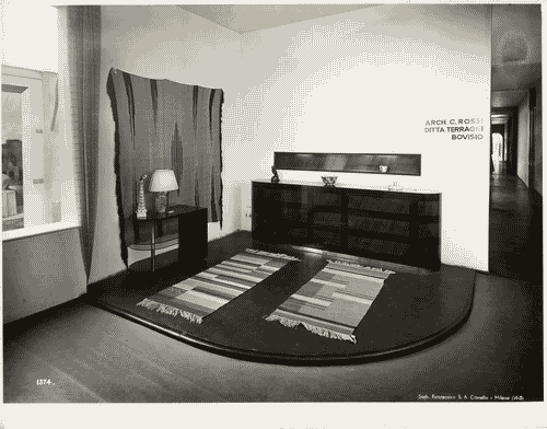 Image for V Triennale - Arti decorative e industriali - La Strada-Mostra d'ambienti moderni - Studio-salotto di Carlo Rossi