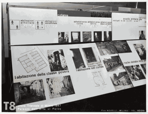 Image for VIII Triennale - Mostra dell'abitazione - Prima parte. Dati di consistenza per la Sicilia. Indagine sull'abitazione - Pannello Catania. Abitazione