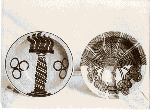 Image for II Biennale - Sezione romagnola - Sala Zimelli - Piatti in ceramica di UgoBubani