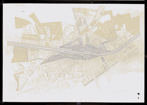 Image for Le città immaginate - Nove progetti per nove città. Sezione progettuale - Palermo (Nove progetti per l'architettura della circonvallazione) - Planimetria dell'area di progetto di Tilde Marra