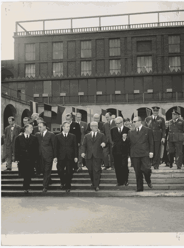 Image for XII Triennale - Visita del Presidente della Repubblica Giovanni Gronchi - Ivan Matteo Lombardo - Tommaso Ferraris