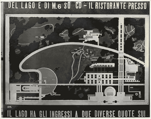 Image for V Triennale - Mostra internazionale di architettura moderna - I° galleria dell'Italia - Progetti di edifici tipici - Giardini - Giardino pubblico per città di 200.000 abitanti di Giulio Minoletti