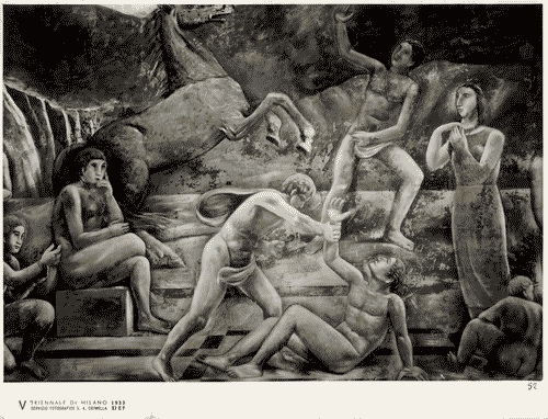 Image for V Triennale - Pittura murale "Italia romana" di Carlo Carrà, particolare