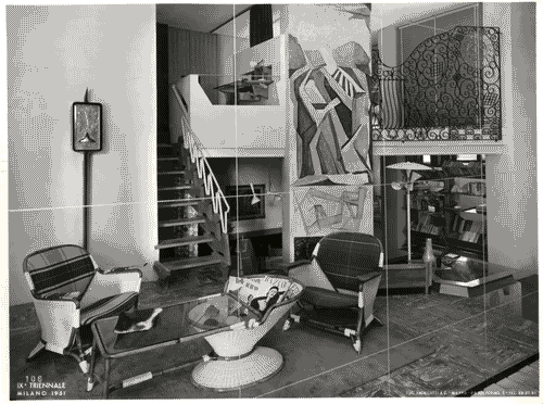 Image for IX Triennale - Abitazione - Alloggio n. 8: interno di casa per vacanze - Renato G. Angeli - Ico Parisi - Gianni Saibene