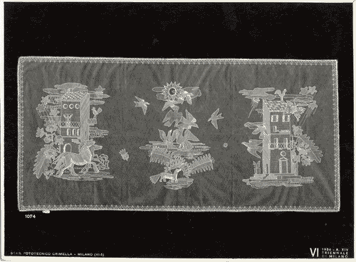 Image for VI Triennale - Sezione dell'E.N.A.P.I. - Merletti e ricami - Tovaglietta in tulle