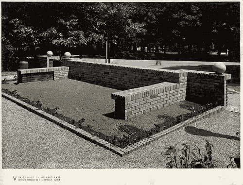 Image for V Triennale - Costruzioni nel parco Sempione - Piccolo albergo di mezza montagna - Giardino di Giuseppe Cento