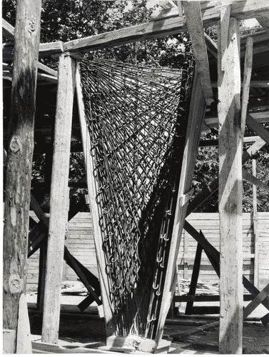 Image for X Triennale - Parco Sempione - Padiglione per soggiorno - Lavori di costruzione - Ico Parisi - Silvio Longhi - Luigi Antonietti