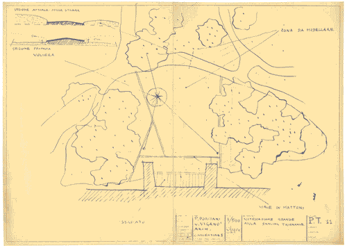 Image for Parco. Area del parco con dettagli della sistemazione della zona "Dancing"