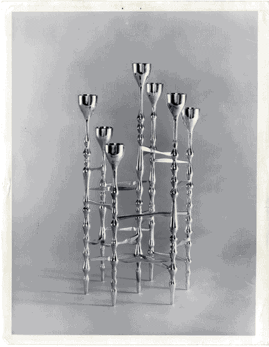 Image for XII Triennale - Mostra internazionale del vetro e dell'acciaio - Candelabro in argento - Robert Welch