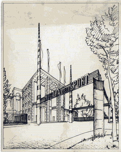 Image for Palazzo dell'arte - Bozzetto per la decorazione della facciata principale - Giovanni Muzio