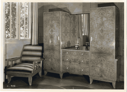 Image for IV Triennale - Giardino - La casa del dopolavorista di Luisa Lovarini - Mobile della camera da letto matrimoniale