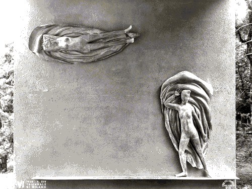 Image for VI Triennale - Padiglione nel parco Sempione - Mostra internazionale di architettura - Sezione internazionale di urbanistica - Figure di rame sbalzato di Giacomo Manzù