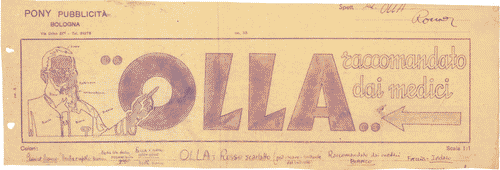Image for Bozzetto per pubblicità "Olla.. raccomandato dai medici"