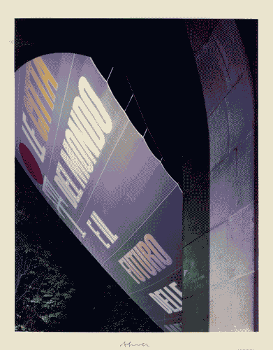 Image for XVII Triennale - Le città del mondo e il futuro delle metropoli - Stendardo davanti al Palazzo dell'Arte