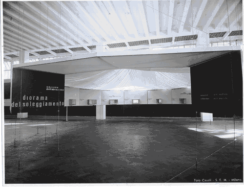 Image for Allestimento della sezione dedicata al Diorama di soleggiamento, Mostra dell'abitazione