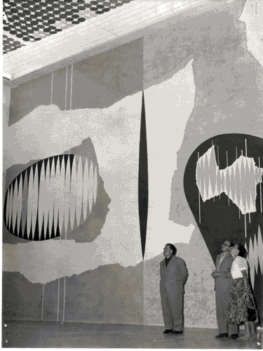 Image for X Triennale - Palazzo dell'Arte - Vestibolo del piano superiore - Pittura murale "spazialità ritmica" - Enrico Prampolini