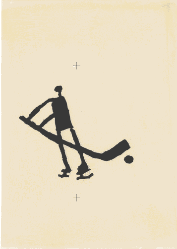 Image for XVIII Triennale - Partecipazioni internazionali - Norvegia. La rivitalizzazione delle radici culturali e delle tradizioni norvegesi - Pittogramma per le Olimpiadi invernali di Lillehammer