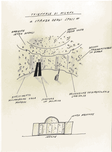 Image for Le case della Triennale - Schizzo della casa degli sposi