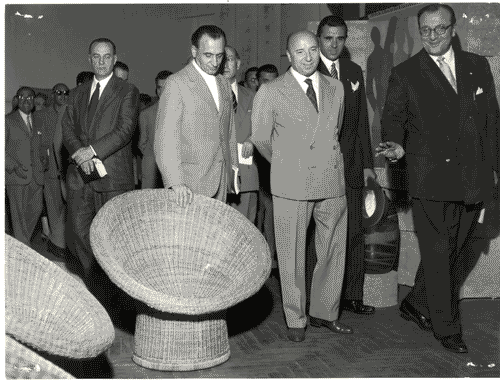 Image for X Triennale - Visita del Presidente del Consiglio dei Ministri, on. Mario Scelba - Ivan Matteo Lombardo - Tommaso Ferraris