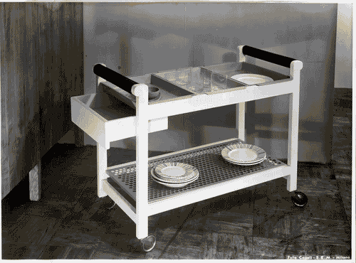 Image for VIII Triennale - Arredamento - Seconda parte. Mobili singoli composti in alloggi - Alloggio 5 - Carrello - Anna Castelli Ferrieri - Eugenio Gentili Tedeschi