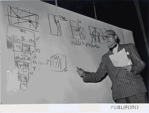 Image for IX Triennale - Convegno De Divina Proportione - Partecipazione di Le Corbusier