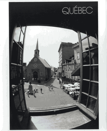 Image for XVII Triennale - Le città del mondo e il futuro delle metropoli - Partecipazioni internazionali - Sezione Canada - Cartolina di Place Royale a Quebec nel 1987