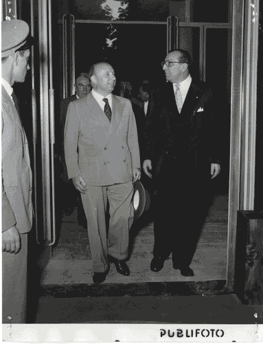 Image for X Triennale - Visita del Presidente del Consiglio dei Ministri, on. Mario Scelba - Ivan Matteo Lombardo - Virgilio Ferrari