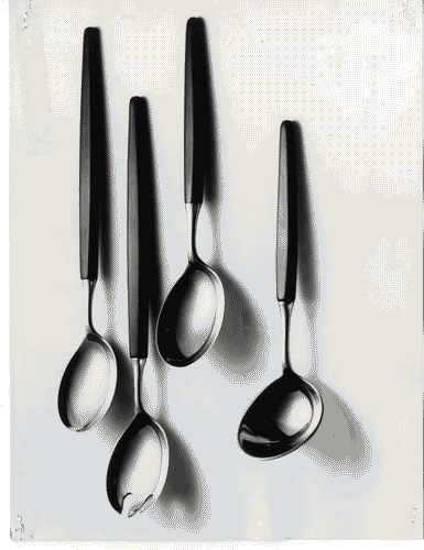 Image for XI Triennale - Sezione della Norvegia - Posate in acciaio con manico in plastica - Tias Eckoff