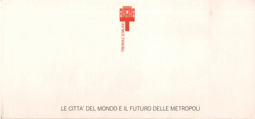 Image for Invito all'inaugurazione della XVII Triennale "Le città del mondo e il futuro delle metropoli", per il 21 settembre 1988