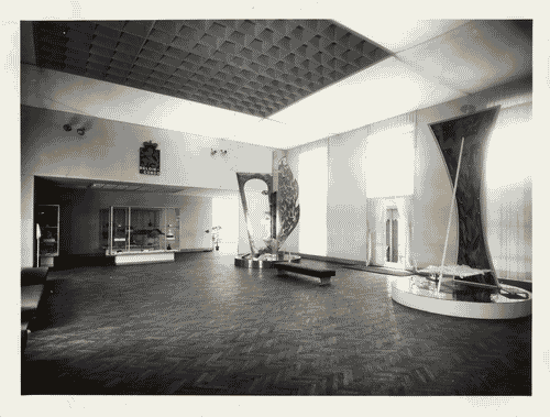 Image for Allestimento della prima parte dell'esposizione belga. Salone d'onore