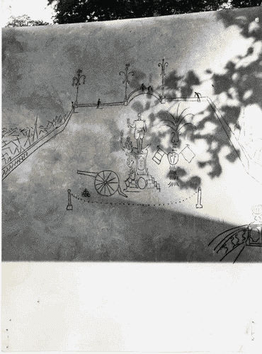 Image for X Triennale - Parco Sempione - Labirinto dei ragazzi - Gruppo B.B.P.R. - Lodovico Barbiano di Belgiojoso - Enrico Peressutti - Ernesto Nathan Rogers- Graffiti di Saul Steinberg