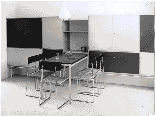 Image for Zona pranzo dell'alloggio tedesco della Mostra internazionale dell'abitazione