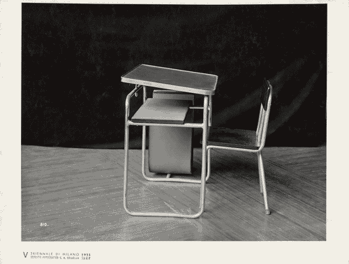 Image for V Triennale - Costruzioni nel parco Sempione - Aule scolastiche tipo - Banco per aula di III elementare