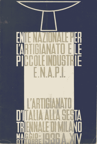 Image for Opuscolo "Ente Nazionale per l'Artigianato e le Piccole Industrie E.N.A.P.I. L'artigianato d'Italia alla Sesta Triennale di Milano", 50 pagine, con annotazioni a mano