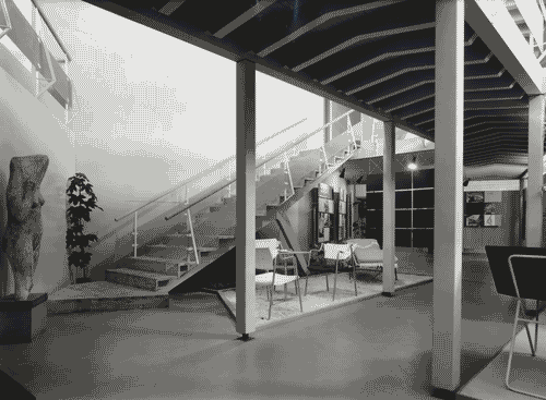 Image for IX Triennale - Ospitalità - Scala di accesso al soppalco - Melchiorre Bega - Vito Latis