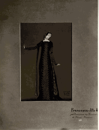 Image for II Biennale - Sezione del teatro - Sala 4 - Bozzetti per costumi teatraliper "Francesca da Rimini" di Mario Cito Filomarino