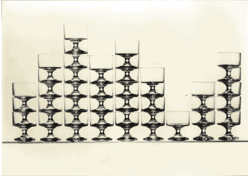 Image for Mostra su Tapio Wirkkala - Bicchieri da tavola impilabili, in vetro