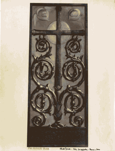 Image for IX Triennale - Scuole e istituti d'arte - Particolare di cancello in ferro battuto dell'Istituto d'Arte di Roma