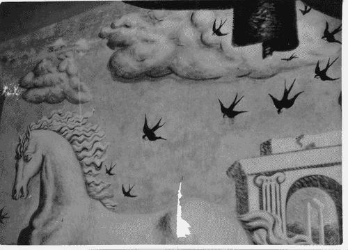 Image for V Triennale - Lavori di allestimento - Salone delle Cerimonie - Pittura murale "cultura italiana" di Giorgio de Chirico