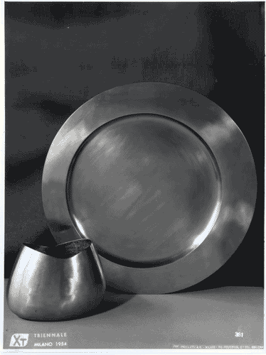 Image for X Triennale - Mostra merceologica - Sezione C - Piatto e vaso in ferro - Enrico Ciuti