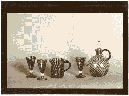 Image for Bottiglia e bicchieri in cristallo