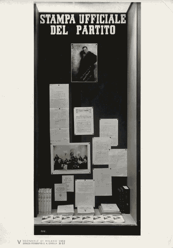 Image for V Triennale - Mostre nel parco - Padiglione della stampa - Stampa italiana contemporanea - Vetrina della Stampa ufficiale del partito
