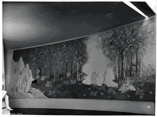 Image for IX Triennale - Palazzo dell'Arte - Vestibolo d'ingresso - Pittura murale "Stagioni" di Adriano di Spilimbergo