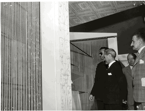 Image for X Triennale - Visita del Ministro delle finanze, on. Roberto Tremelloni -Ugo Zanchetta